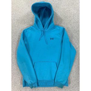 Under Armour Distressed Logo Hoodie Sweatshirt (Women's Medium) Sky‎ Blue
